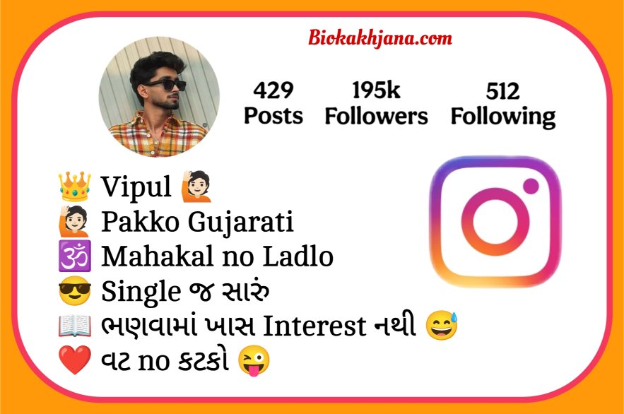 Instagram Bio In Gujarati