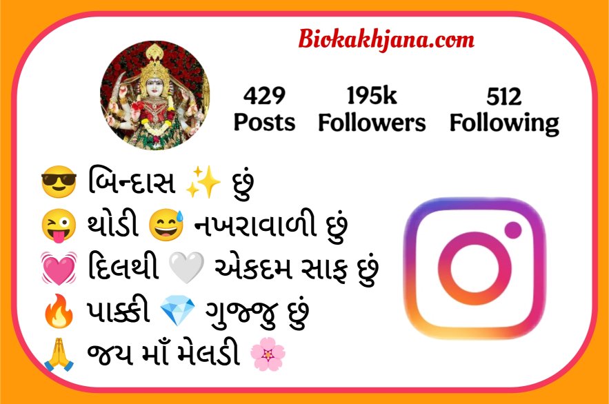Maa Meldi Bio For Instagram