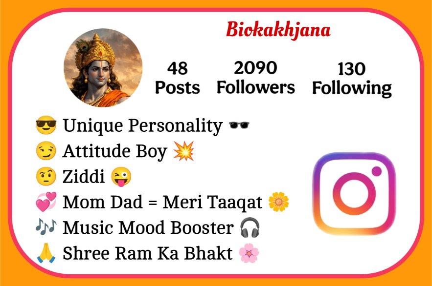 Ram Bio For Instagram