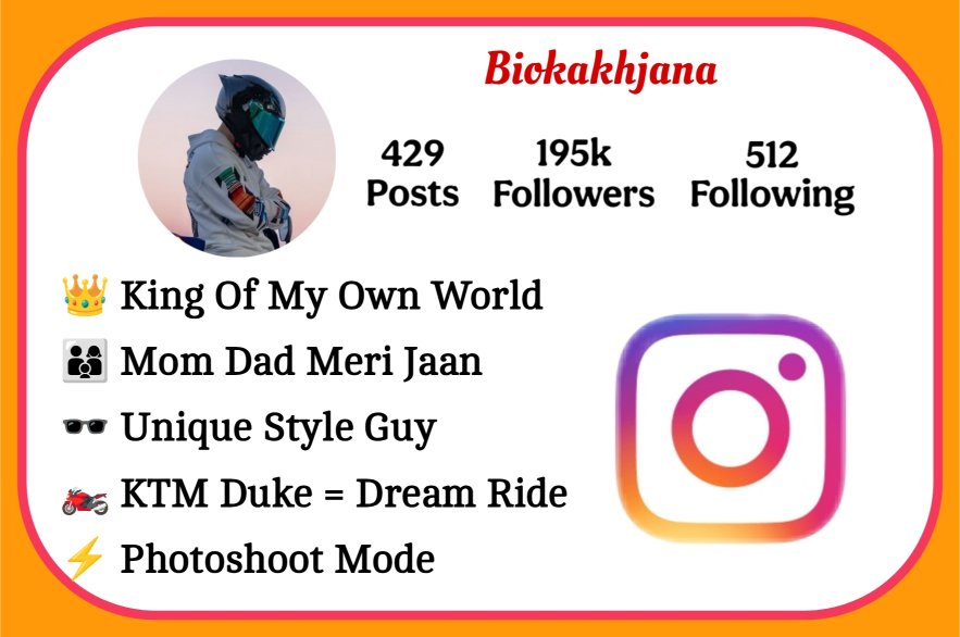 Rider Bio For Instagram